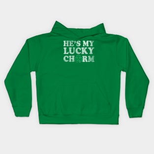 He's My Lucky Charm St Patrick's Day Matching Couples Kids Hoodie